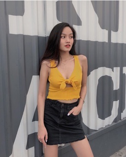 (có bán sỉ,ảnh thật,hoả tốc)🍒ÁO CROPTOP NƠ NGỰC🥑