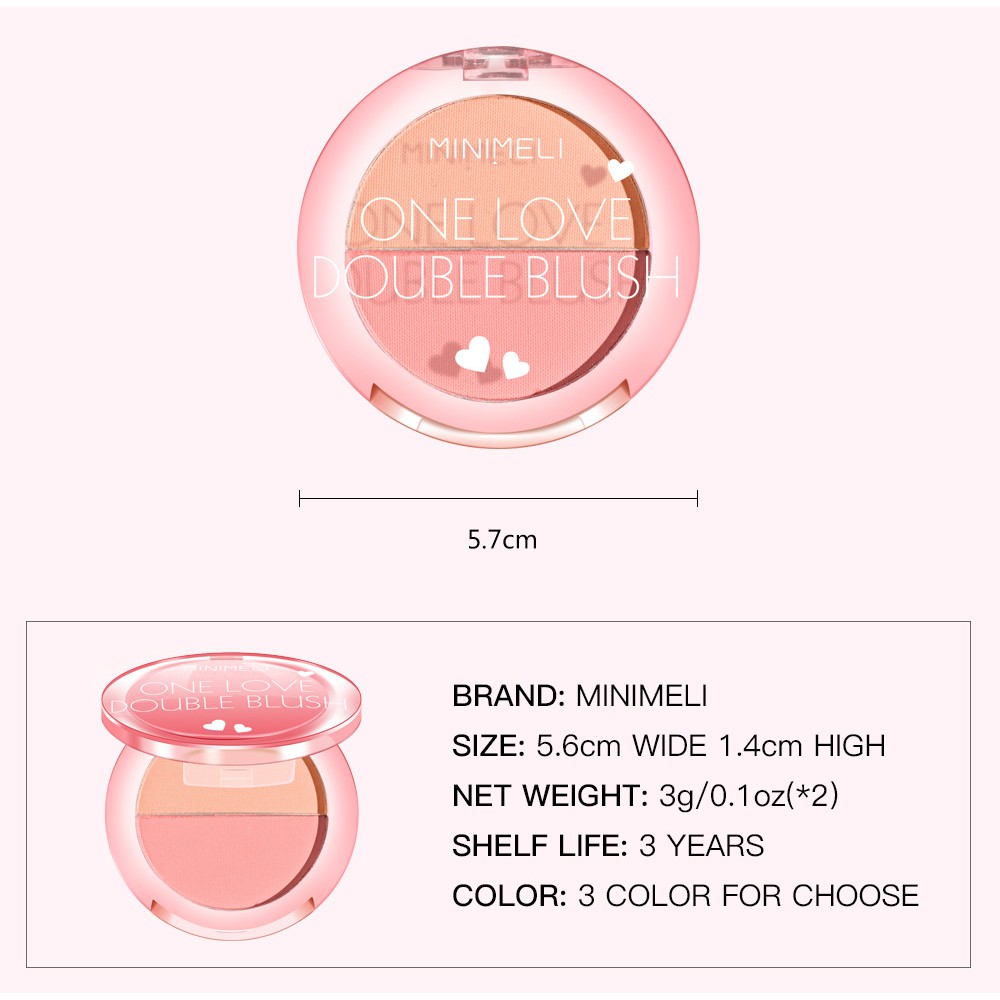 Phấn má hồng kiêm tạo khối Minimeli trang điểm tự nhiên | BigBuy360 - bigbuy360.vn