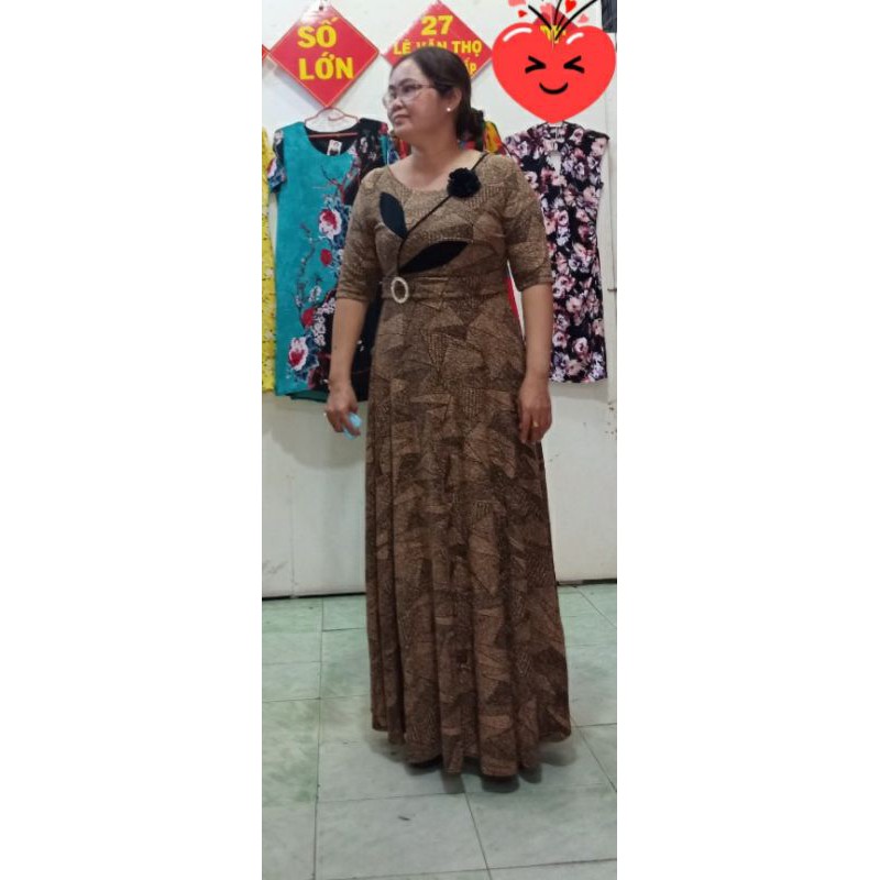 Đầm dạ hội dự tiệc trung niên sang trọng ( 52kg - 68kg ) | BigBuy360 - bigbuy360.vn