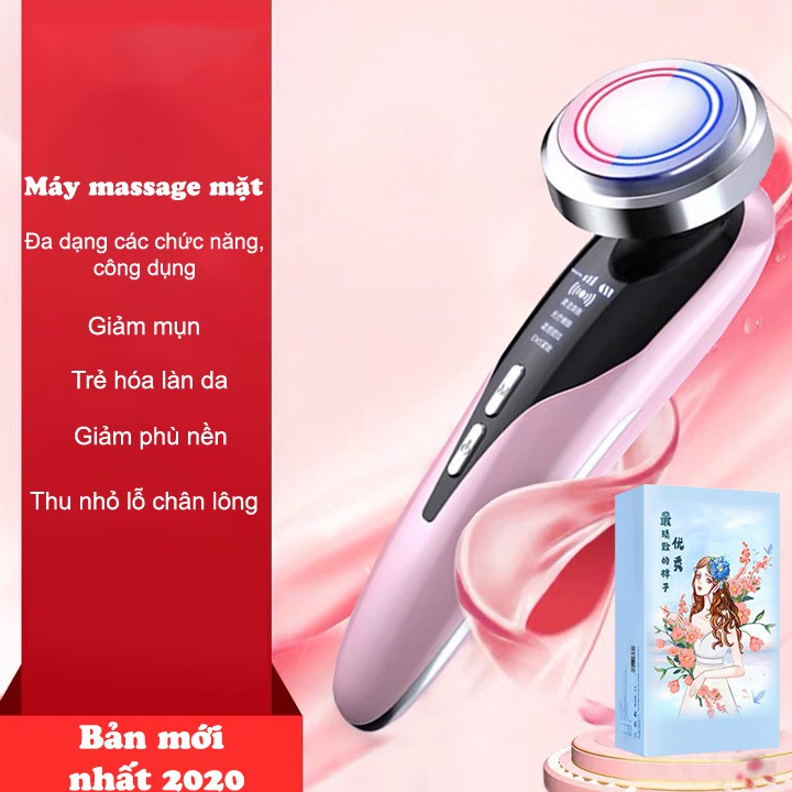 Máy Massage Mặt Đẩy Sâu Tinh Chất 💟 CHĂM SÓC DA MẶT TOÀN DIỆN 💟 Công nghệ nóng lạnh mới | Shopee Việt Nam