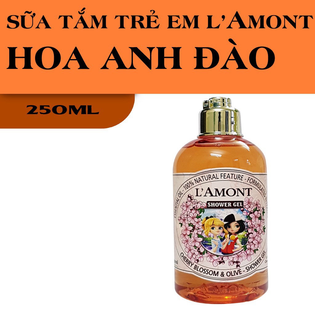 Sữa tắm LAmont Hương Hoa Anh Đào 250ml cho bé