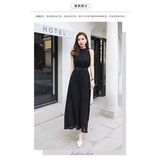 Đầm maxi xám kèm nịt