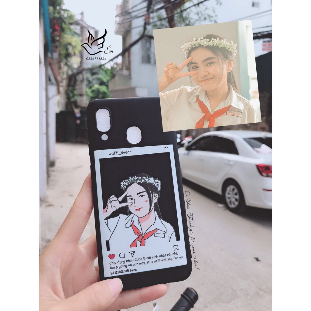 Ốp điện thoại vẽ line theo yêu cầu