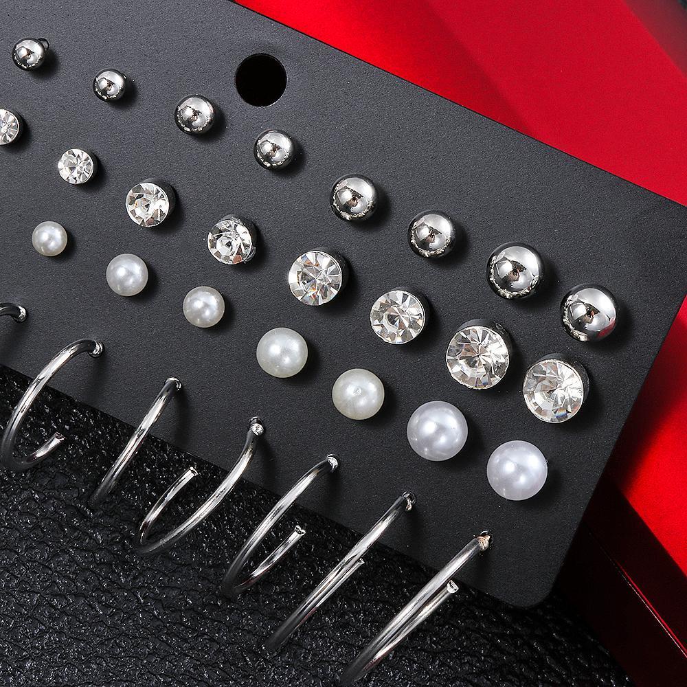 YVE Set Bông Tai Và Nhẫn Thiết Kế Tối Giản