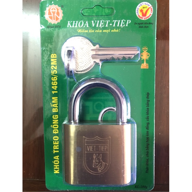 Khóa Việt Tiệp đồng bấm 52MB CHÍNH HÃNG