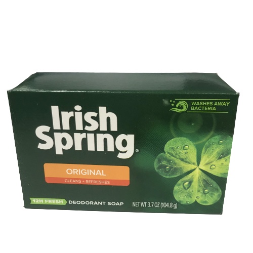 Xà bông cục Irish Spring Deodorant Soap Original / Xà bông tắm thơm Spring Mỹ