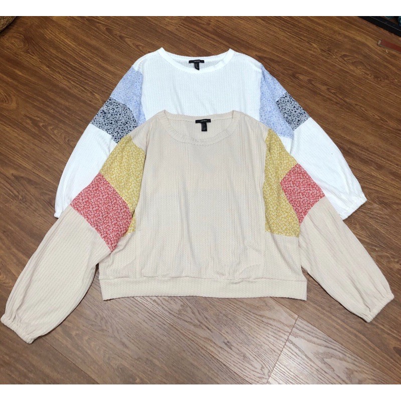 Áo thun len tay hoa F21 Sweater