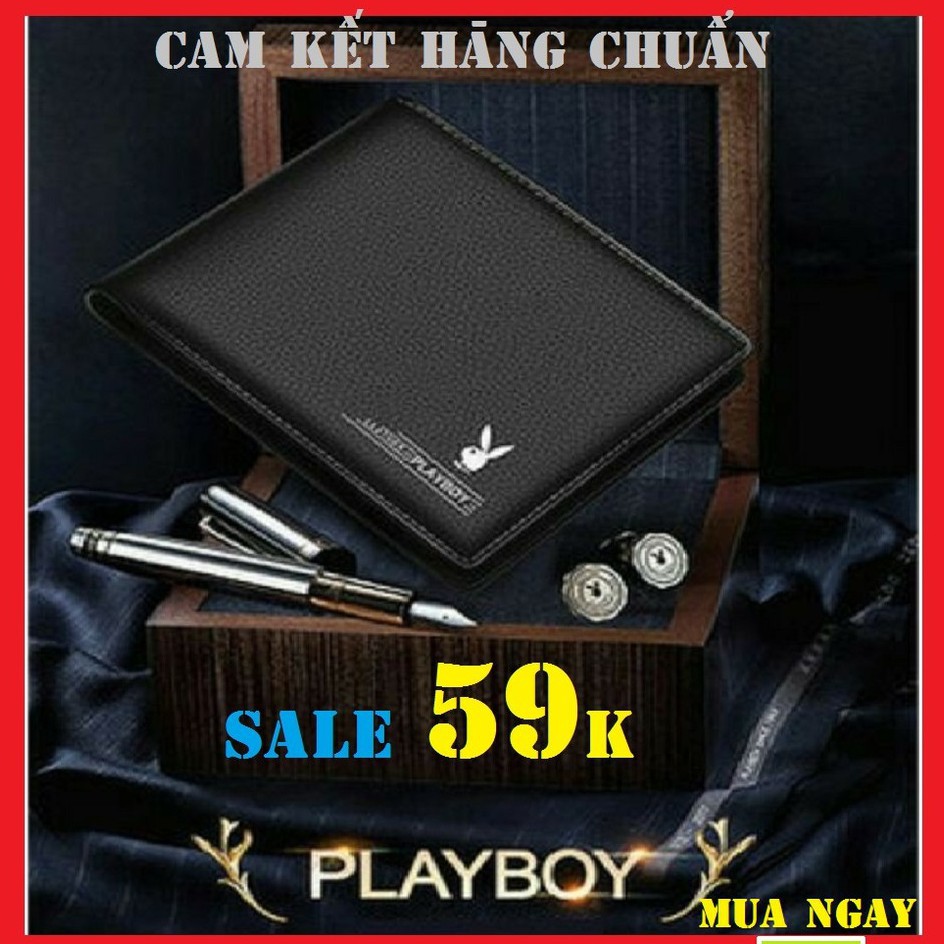 Ví Nam Da Bò PLAYBOY Cao Cấp - Bop Ví Nam Hàng Chính Hãng PLB59 Hàng Nhập Khẩu ( GIÁ RẺ - ĐẸP ) Iloạn