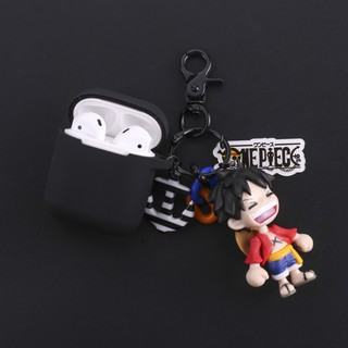 [Mã ELHAJUNE giảm 6% đơn 99K] Bao Vỏ Hộp đựng Airpods 2 – Mô hình Monkey D. Luffy Vỏ đen (One Piece)