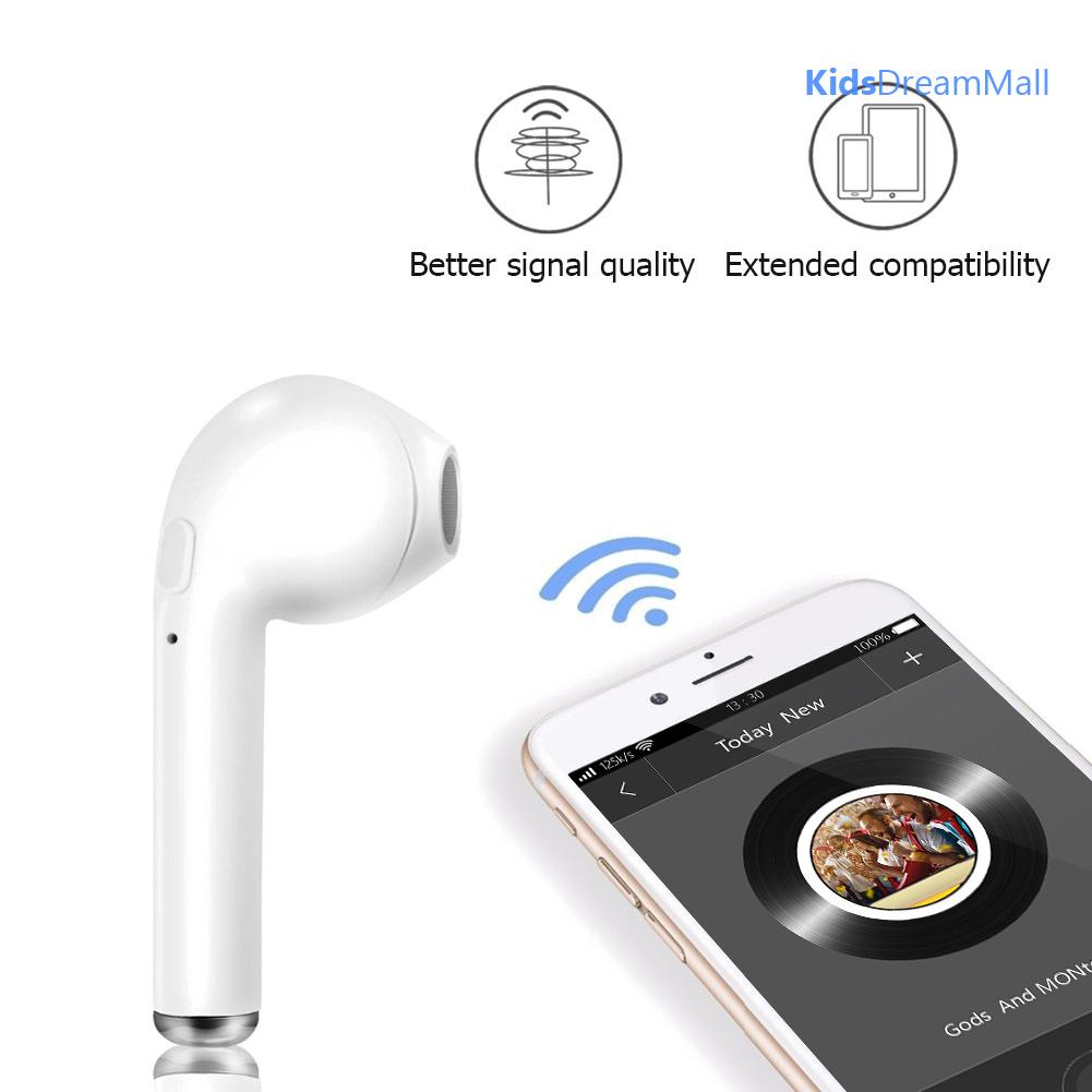 Tai Nghe Không Dây i7s TWS Bluetooth Có Hộp Sạc (Màu Trắng)