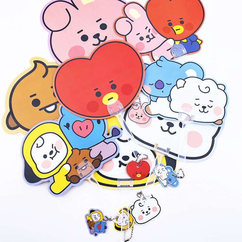 Quạt Cổ Vũ Cho Fan Bts Bt21 Tiện Dụng