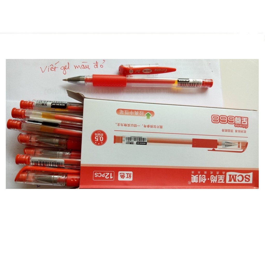 Combo 6 cây bút gel 668