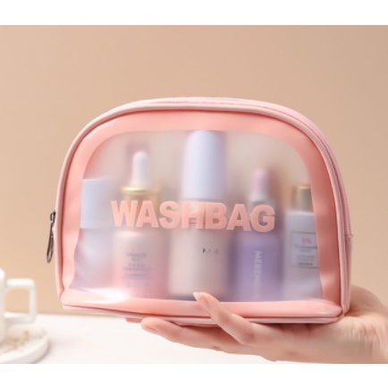 [Giá Siêu Rẻ] Túi Đựng Mỹ Phẩm WASHBAG Chống Nước Da Pu Nhựa PVC Trong Suốt