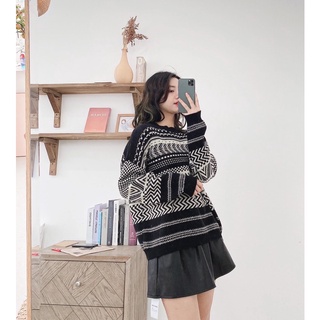 áo len hoạ tiết