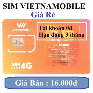 Sim vietnamobile giá rẻ 0đ nhận mã code otp tạo các tài khoản