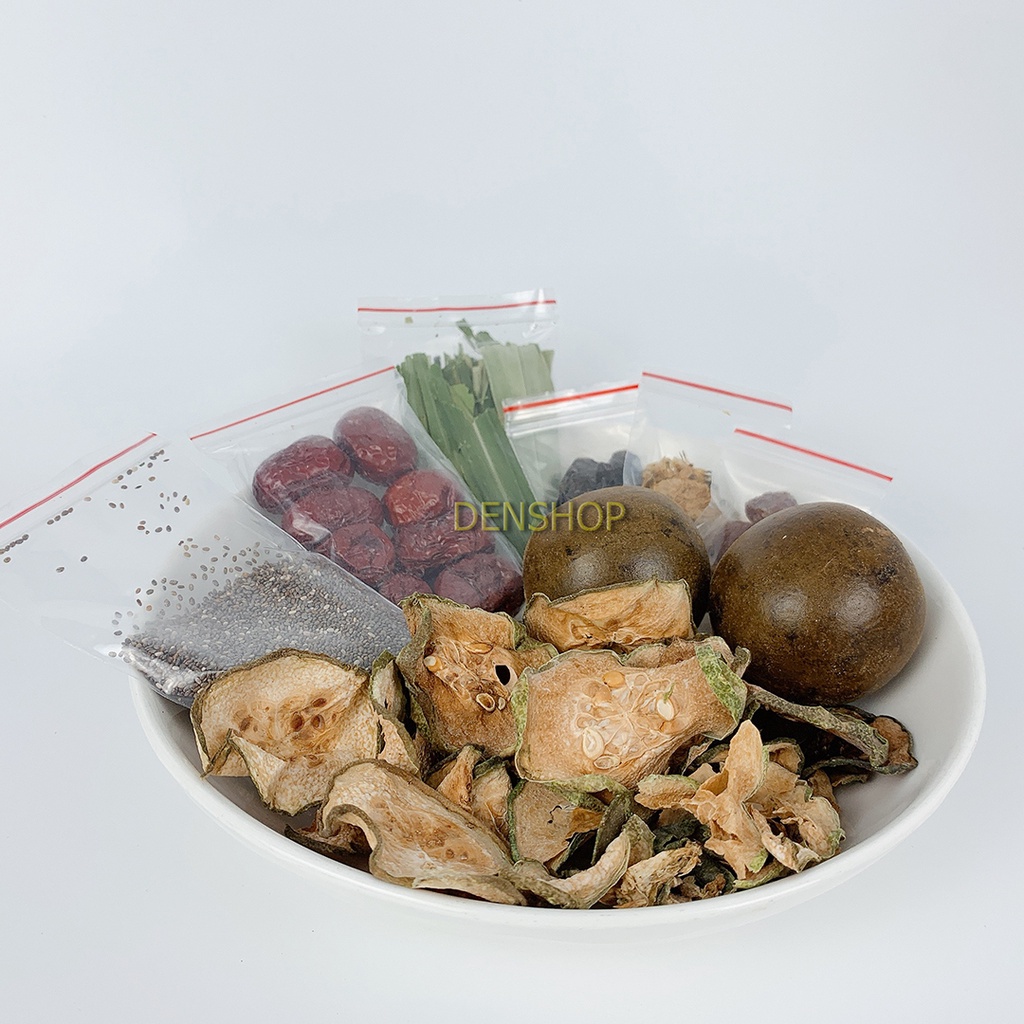 Trà Sâm Bí Đao La Hán Hoa Cúc Hạt Chia - set 450gr