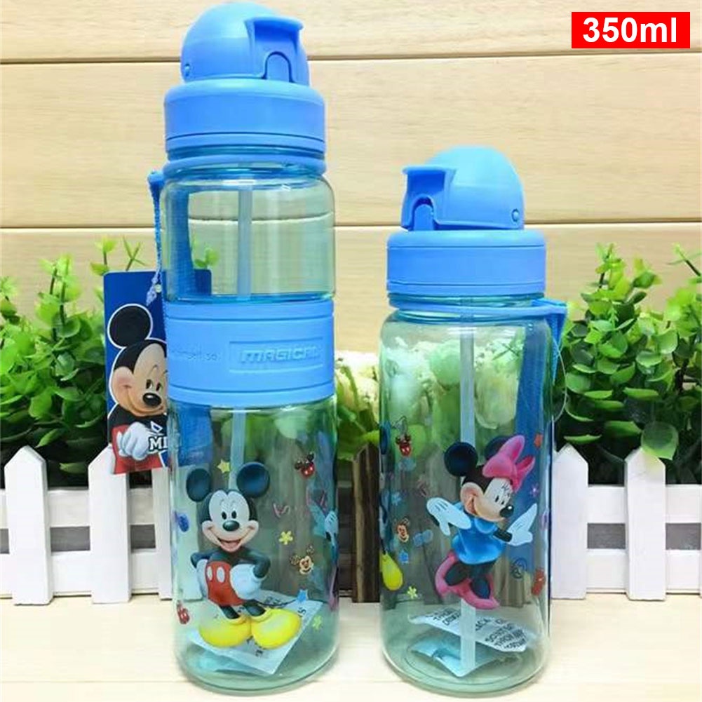 Cốc Disney 350/500Ml Cho Trẻ Em Ống Hút Đồ Uống Bằng Nhựa Hình Người Nhện Công Chúa Hello Kitty Có Nút Uống Dây Thẳng Bình Nước Hoạt Hình Thể Thao Ngoài Trời Livebecool