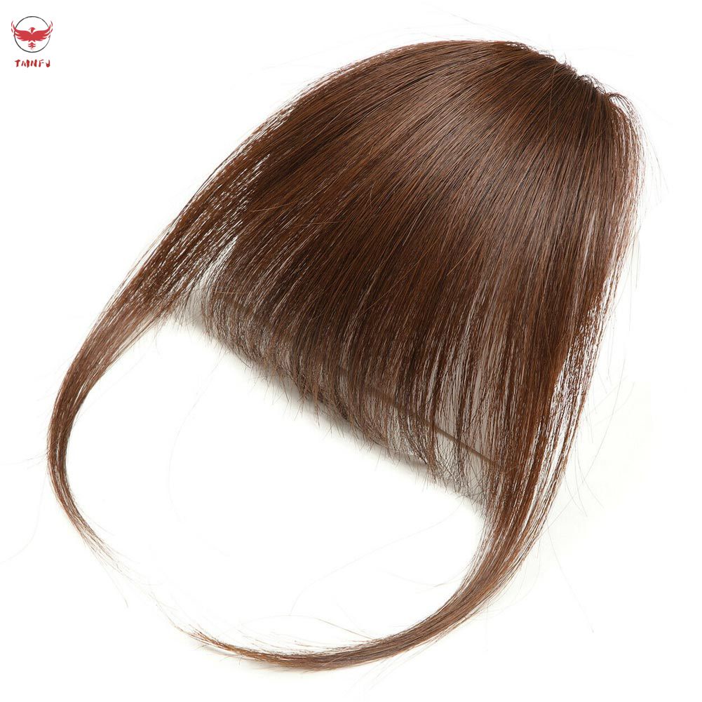 Tóc Mái Giả Kẹp Không Đường May Mỏng Nhẹ Cho Nữ