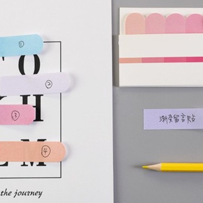 Giấy ghi chú label marker pastel đánh dấu ghi chú trang Taro Stationery