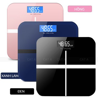 Cân điện tử cân sức khỏe gia đình có sạc USB - Cân chính xác, độ bền cao kính cường lực trọng tải cao 180KG