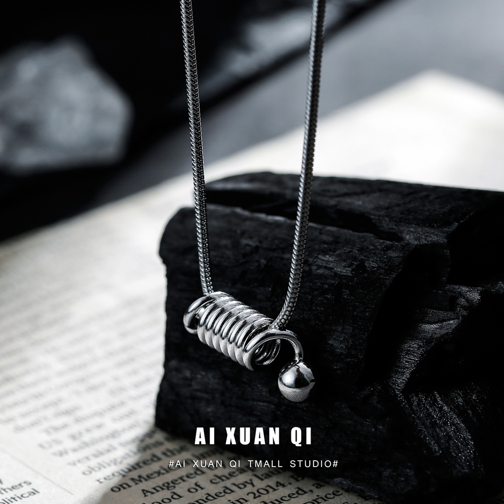 Vòng cổ Thép Titan Mặt Hình Xương Rắn Thời Trang Cao Cấp Cho Nam