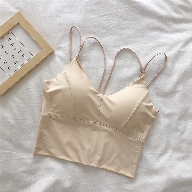 Áo su 4 dây lưng u chống nhăn mát lịm - bra su 2 dây chéo lưng style thể thao năng động