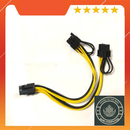 Cáp Chia Nguồn Card VGA 6/8Pin ra 2 X 8 Pin