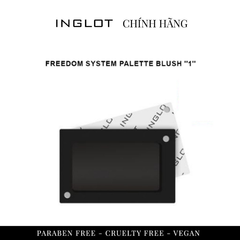 INGLOT - Hộp đựng 1 lõi phấn má hồng (không kèm cọ) Inglot Freedom System Palette Blush ''1''