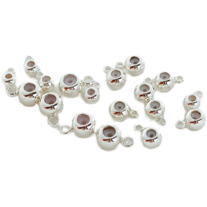 Phụ Kiện Vòng Silicone Mạ Bạc Làm Trang Sức DIY