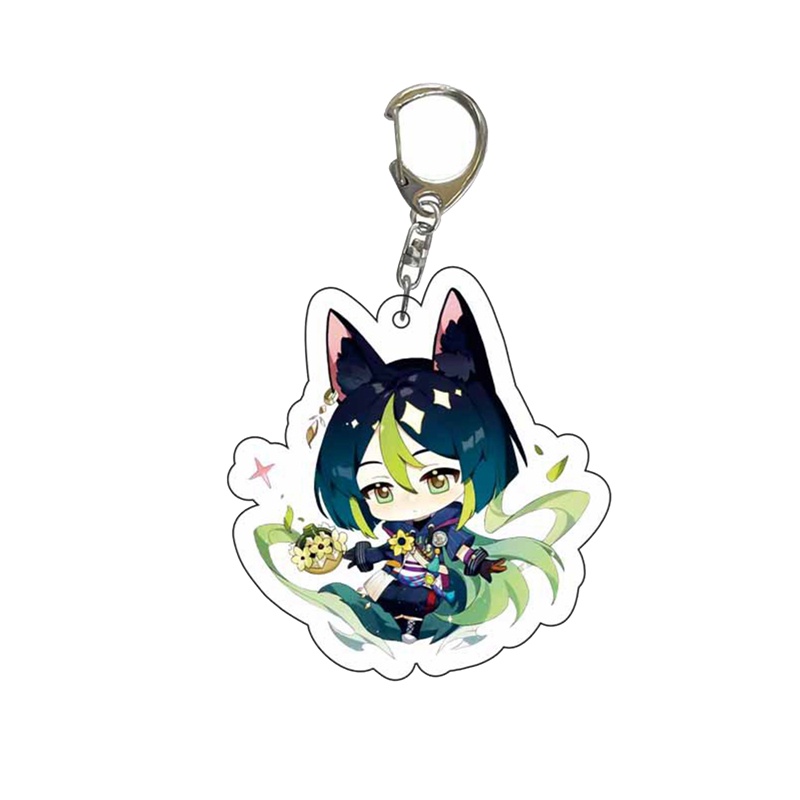 Móc Khóa Bằng Acrylic Hình Gấu Trúc Kokomi / hutao / Kazuha / Miko / xiao