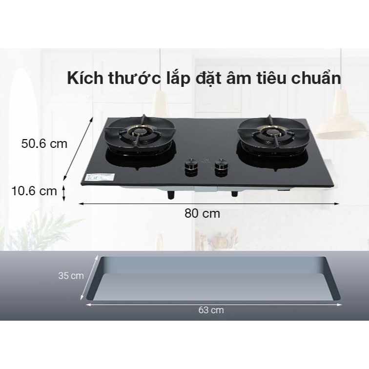 Bếp ga âm Electrolux EHG8250BC-Chính hãng trưng bày+Tặng dây gas-Đánh lửa:Đánh lửa IC bằng pin nhanh,nhẹ-Kính cường lực