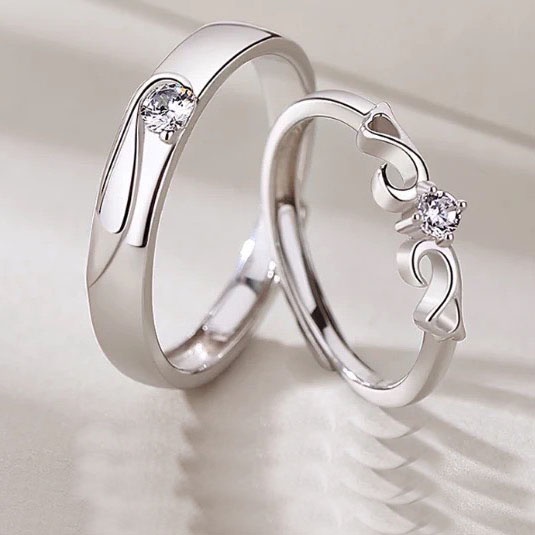 Nhẫn cặp đôi nam nữ MIOCO NB04, thời trang thiết kế hở dễ dàng điều chỉnh kích cỡ sang trọng