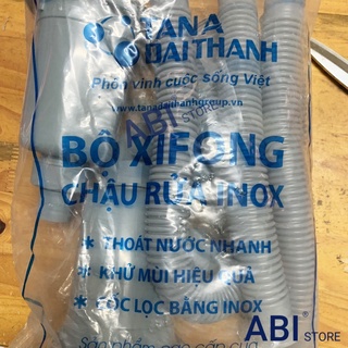Bộ xi phông chậu rửa bát đôi Tân Á