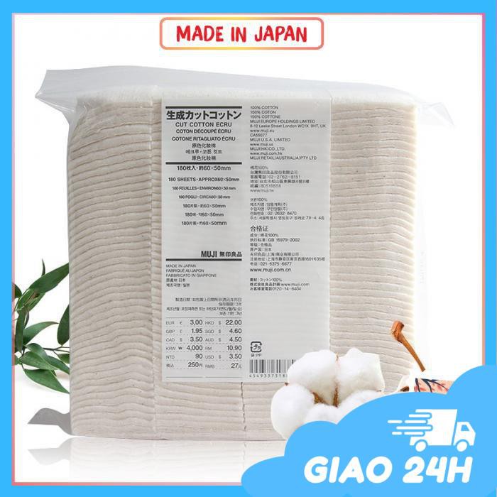 Bông Tẩy Trang MUJI Nội Địa Nhật | Tẩy Trang MUJI Nhật Bản Cotton Pad