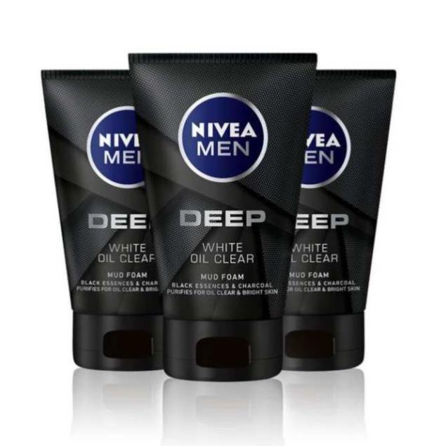 Sữa rửa mặt Nivea Men Deep White Oil Clear 100g - 84415