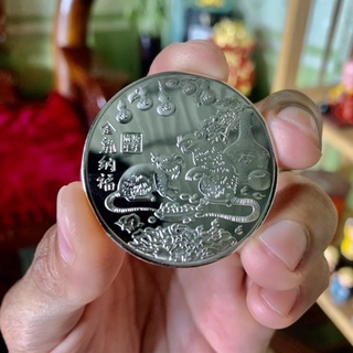 Đồng xu bạc tuổi Tý - Tiền xu phong thuỷ may mắn