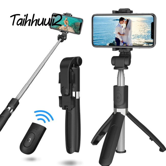 Huuii L01s Bluetooth Selfie Stick Universal Camera Artifact Wireless With Remote Control Tripod Live Support