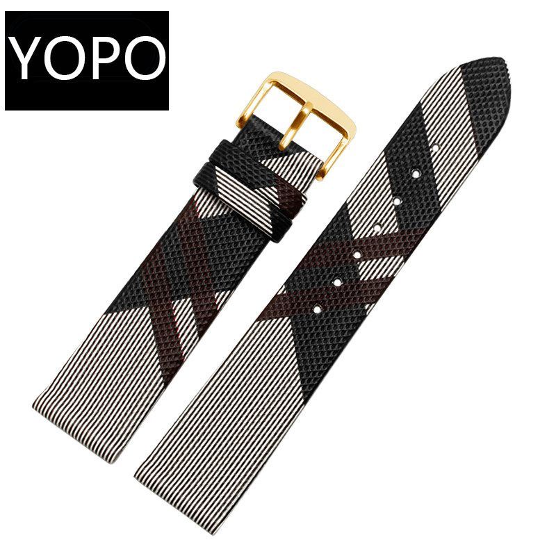 Dây Đeo Đồng Hồ BURBERRY BU19384 Bằng Da Thật Thời Trang Cho Nam Và Nữ