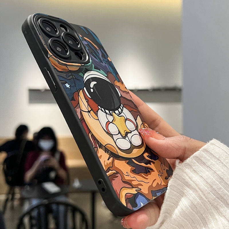 Ốp điện thoại mềm in phi hành gia thích hợp cho iPhone 14plus 13 Iphone11/12 Xs 7/8P