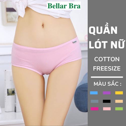 Quần Lót Nữ Cao Cấp - Quần Lót Cotton Co Dãn Siêu Êm BELLRA BRA L1678