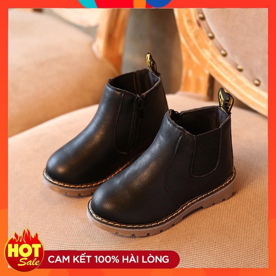 Boot Cao Cổ Bé Gái Bé Trai Da mềm