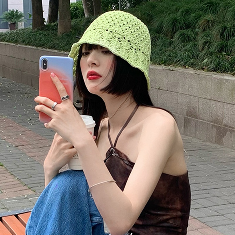 Mũ Vành Rộng Màu Sắc Đơn Giản Thời Trang Mùa Hè Sành Điệu Cho Nữ