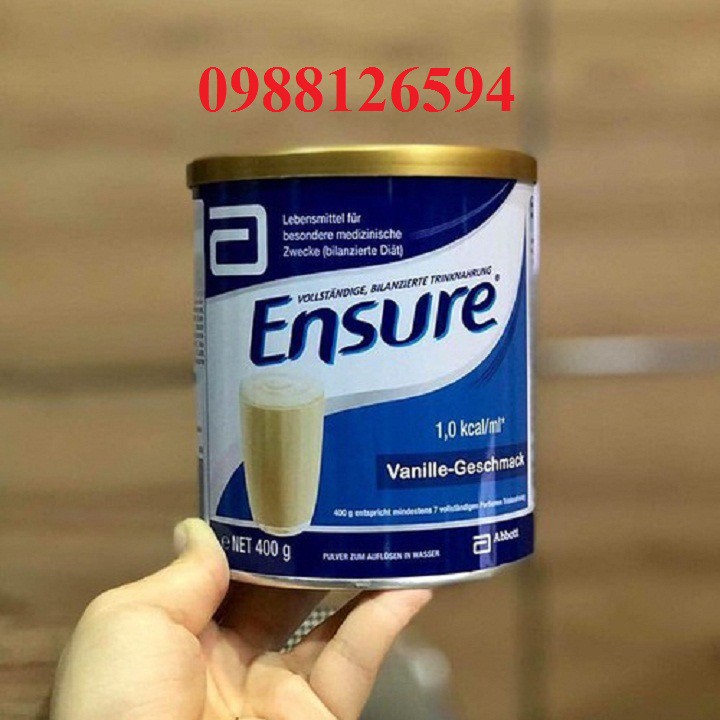 Sữa bột ensure Đức hộp 400g dành người ốm người sau mổ