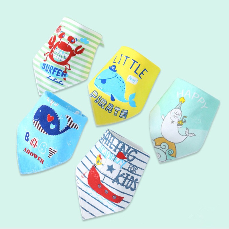 Yếm tam giác cotton mềm mại dành cho bé
