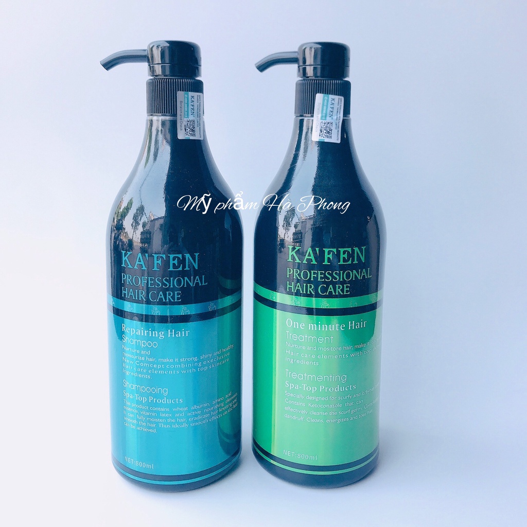 Dầu Gội Kaffen New Dầu Xả Kaffen New Mẫu Mới Phục Hồi Mềm Mượt Cặp 800ml Hãng Chính Hãng