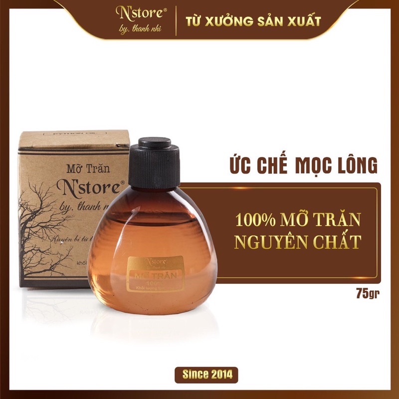 Mỡ trăn triệt lông, dịu vết bỏng, giảm rạn da...- Nguyên chất 100% N’store