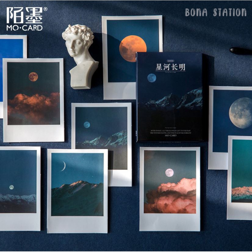 Hộp 30 sticker lomo phong cảnh thiên nhiên Romantic landscape | BDL003