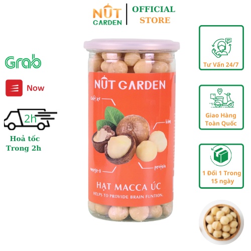 Nhân Hạt Macca Nut Garden - NK Úc - Macca Cao Cấp Đã Tách Vỏ - 200gr, 500gr
