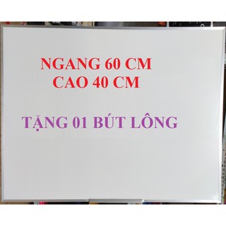 Bảng mica trắng viết bút lông 40 x 60cm + Tặng 1 bút lông