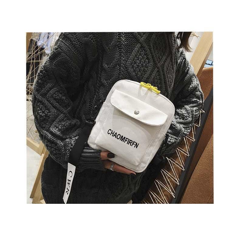 Túi Đeo Chéo Ngực Vải Canvas Cho Nam Nữ 025